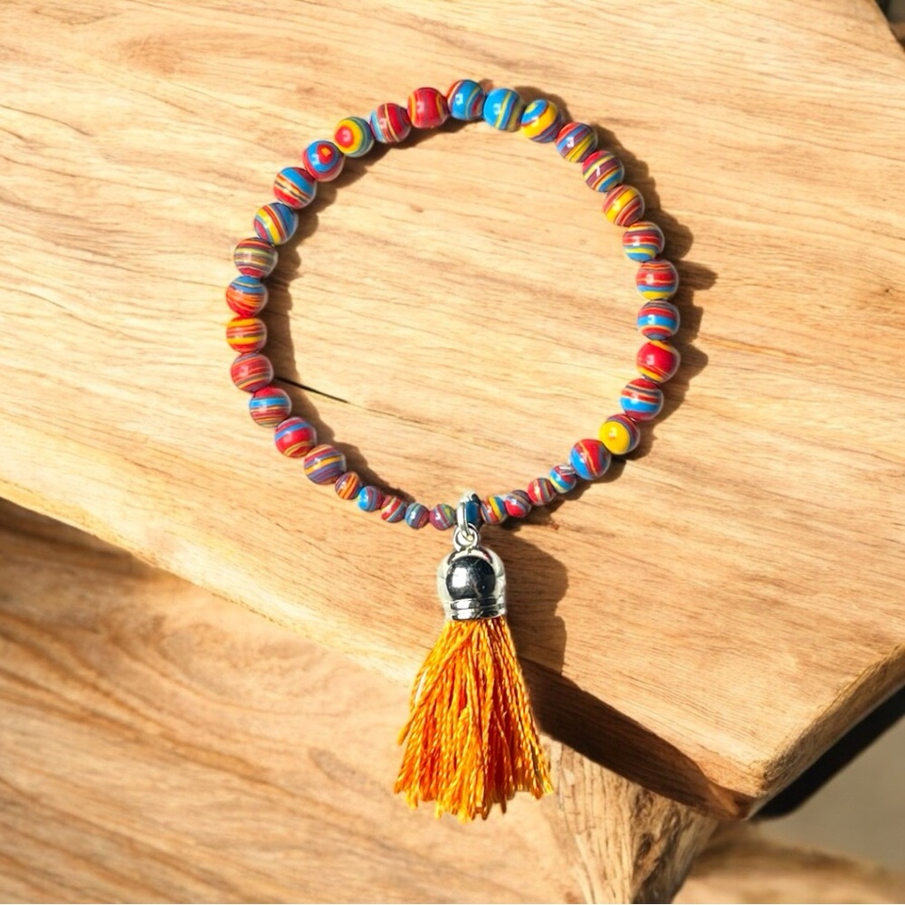 Artisan Multicolor Stone Beaded Bracelet